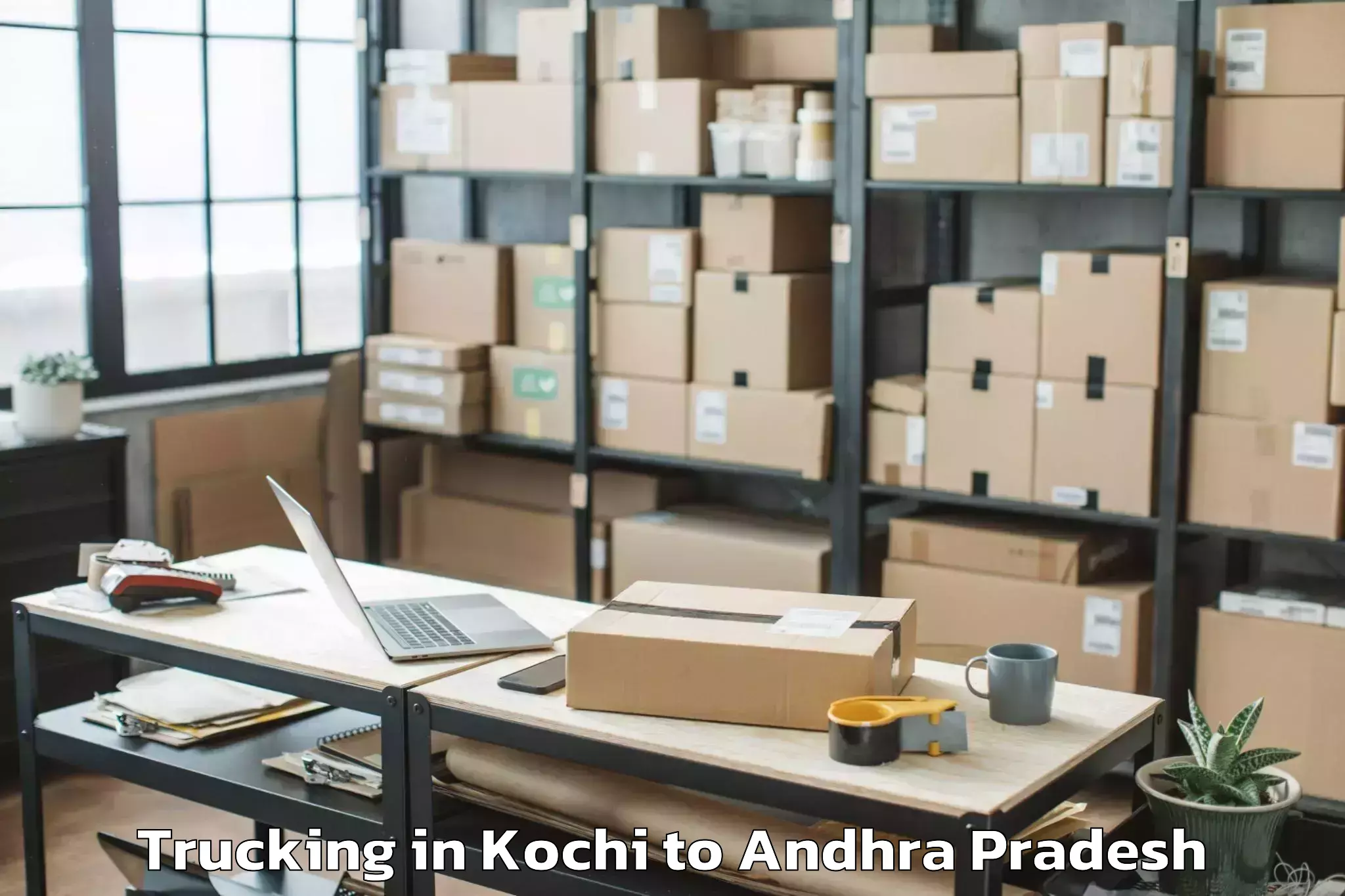 Affordable Kochi to Gonegandla Trucking